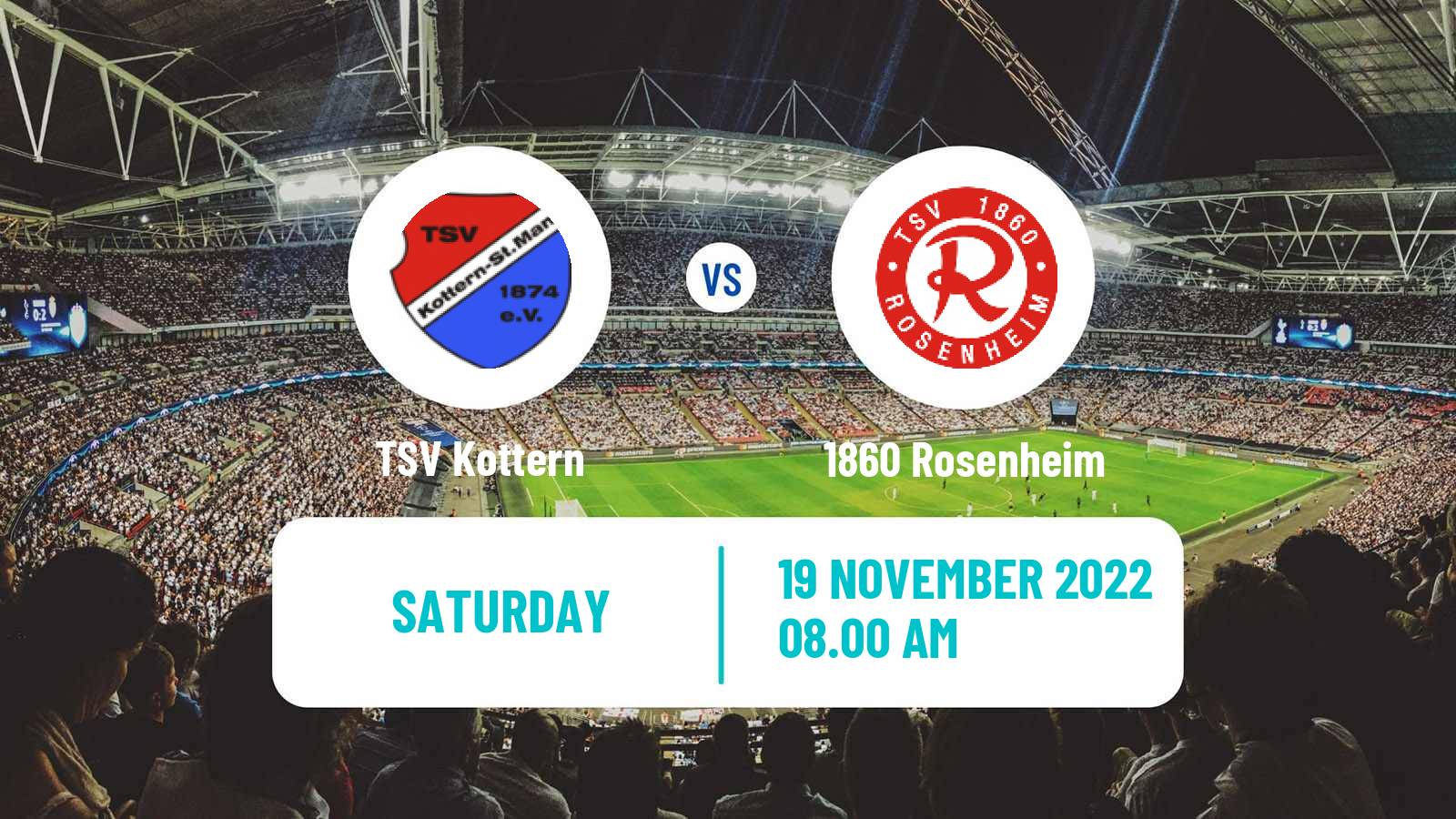 Soccer German Oberliga Bayern Süd TSV Kottern - 1860 Rosenheim