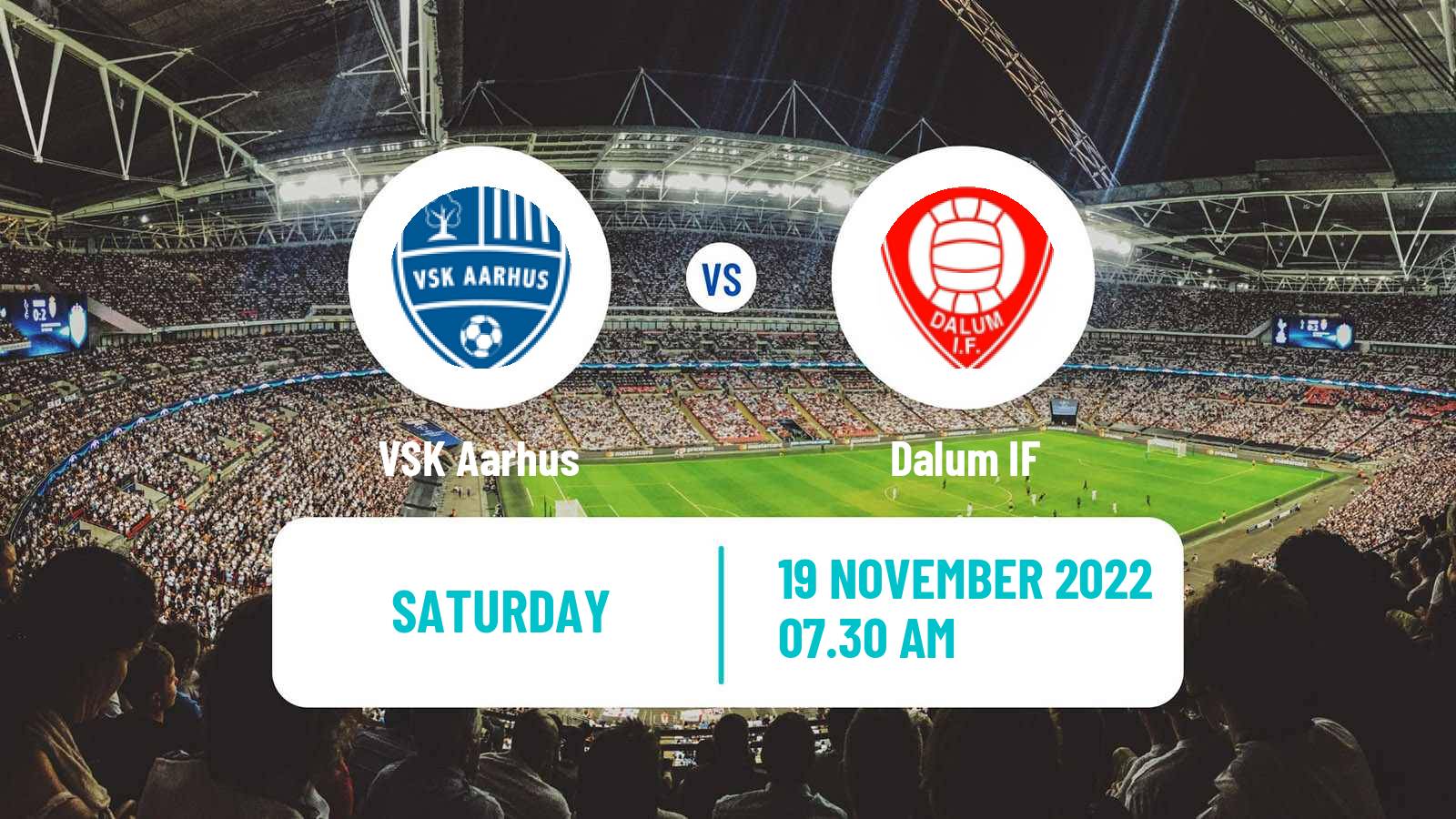 Soccer Danish 3 Division VSK Aarhus - Dalum IF