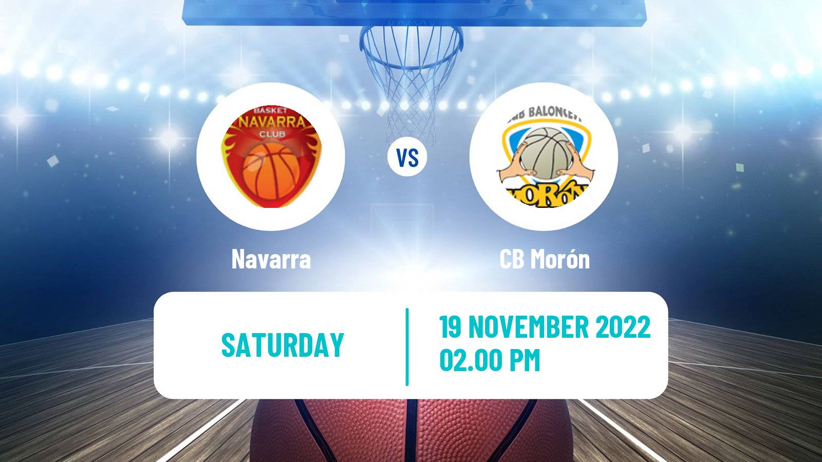 Basketball Spanish LEB Plata Navarra - Morón