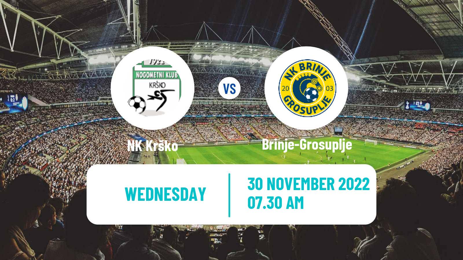Soccer Slovenian 2 SNL Krško - Brinje-Grosuplje