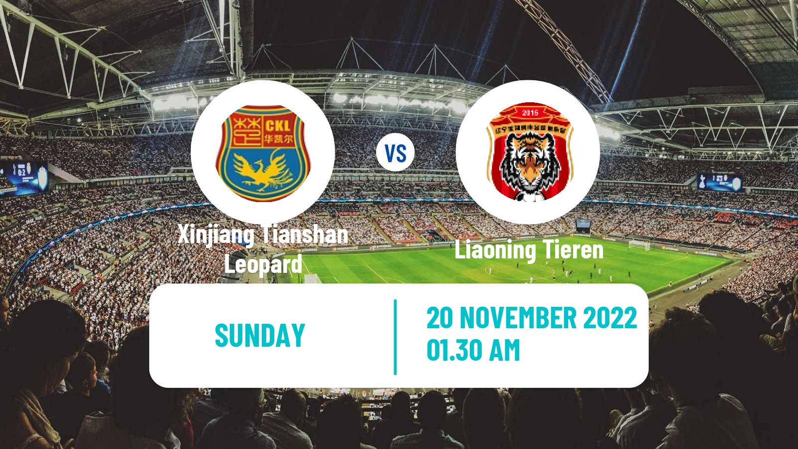 Soccer Chinese Jia League Xinjiang Tianshan Leopard - Liaoning Tieren