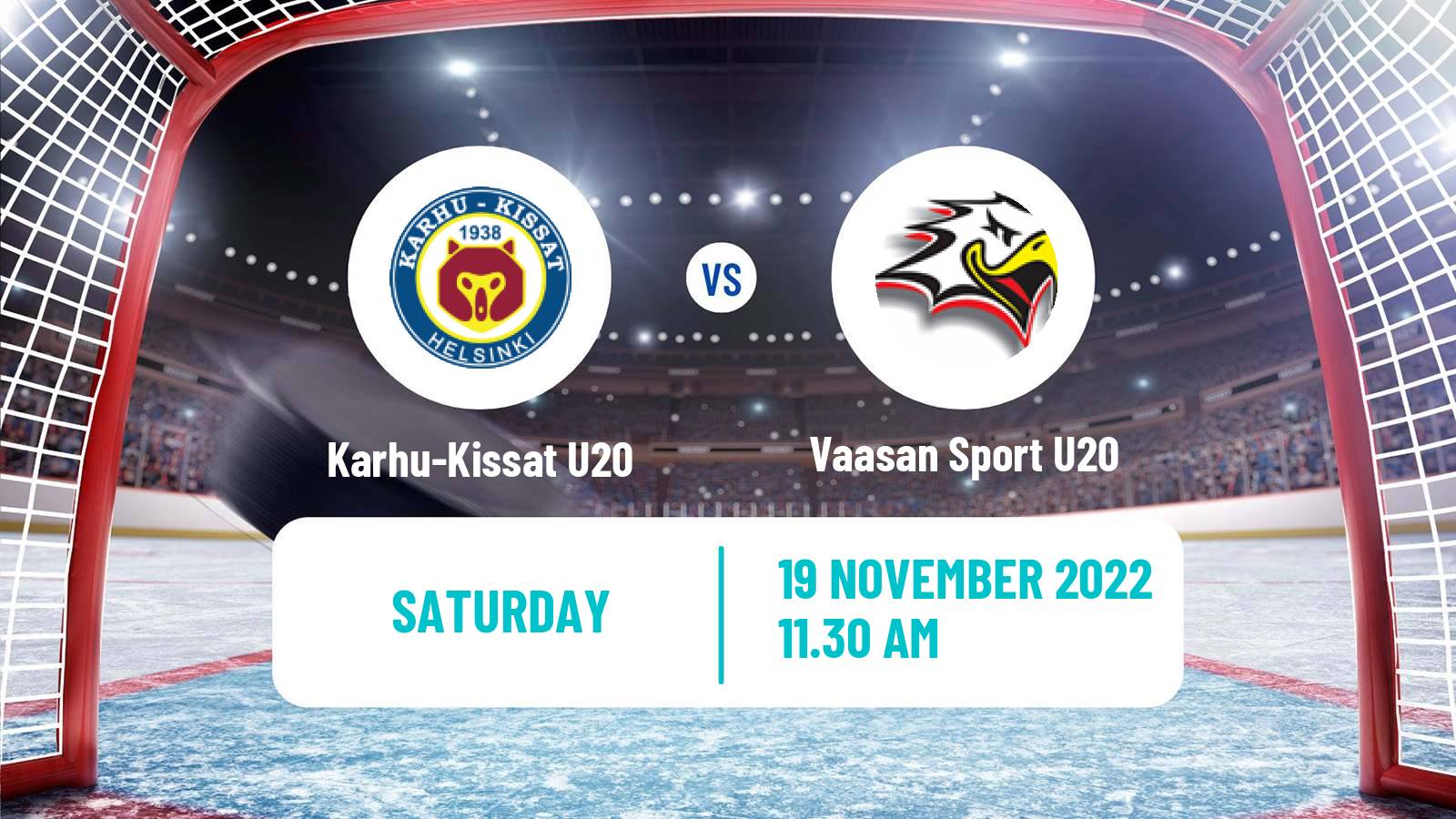 Hockey Finnish SM-sarja U20 Karhu-Kissat U20 - Vaasan Sport U20