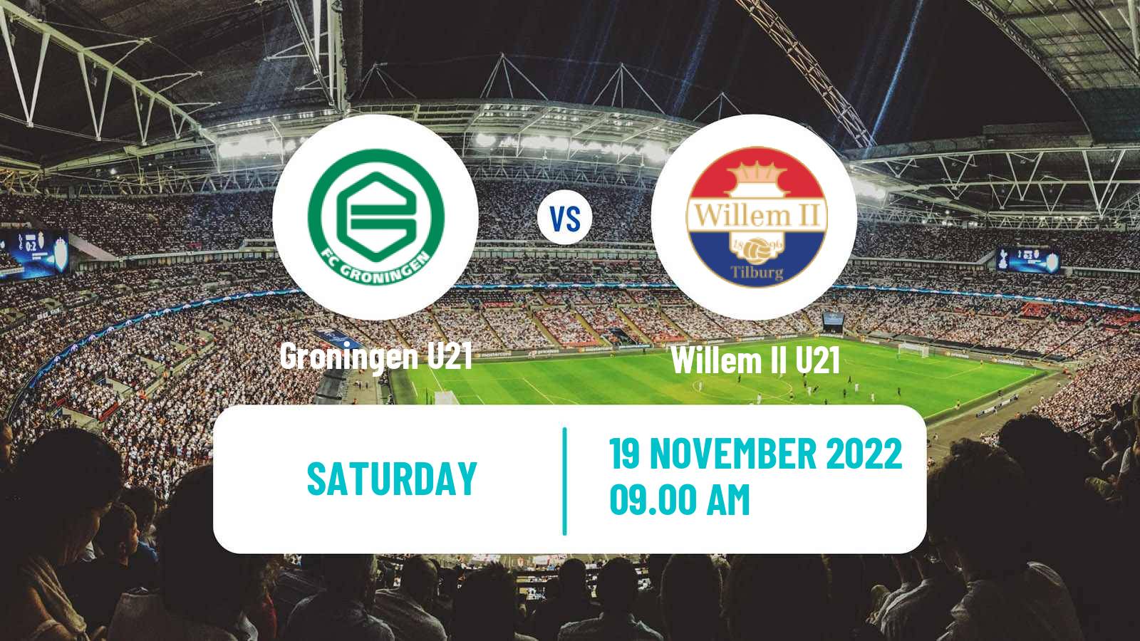 Soccer Dutch Divisie 1 U21 Groningen U21 - Willem II U21