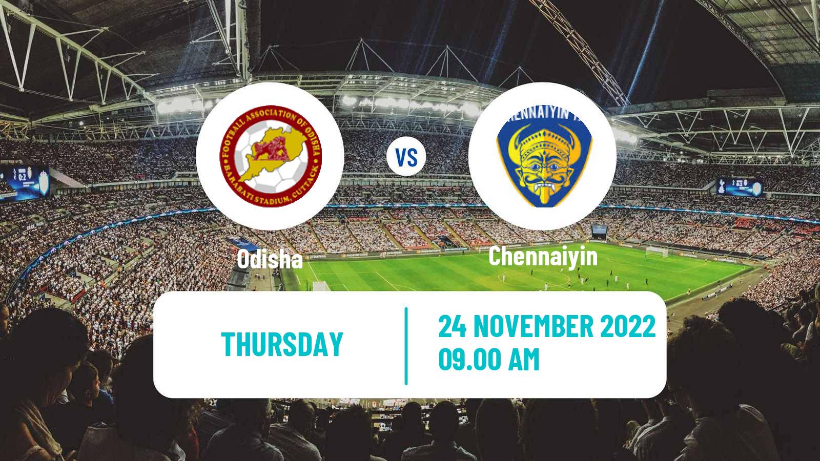 Soccer Indian ISL Odisha - Chennaiyin