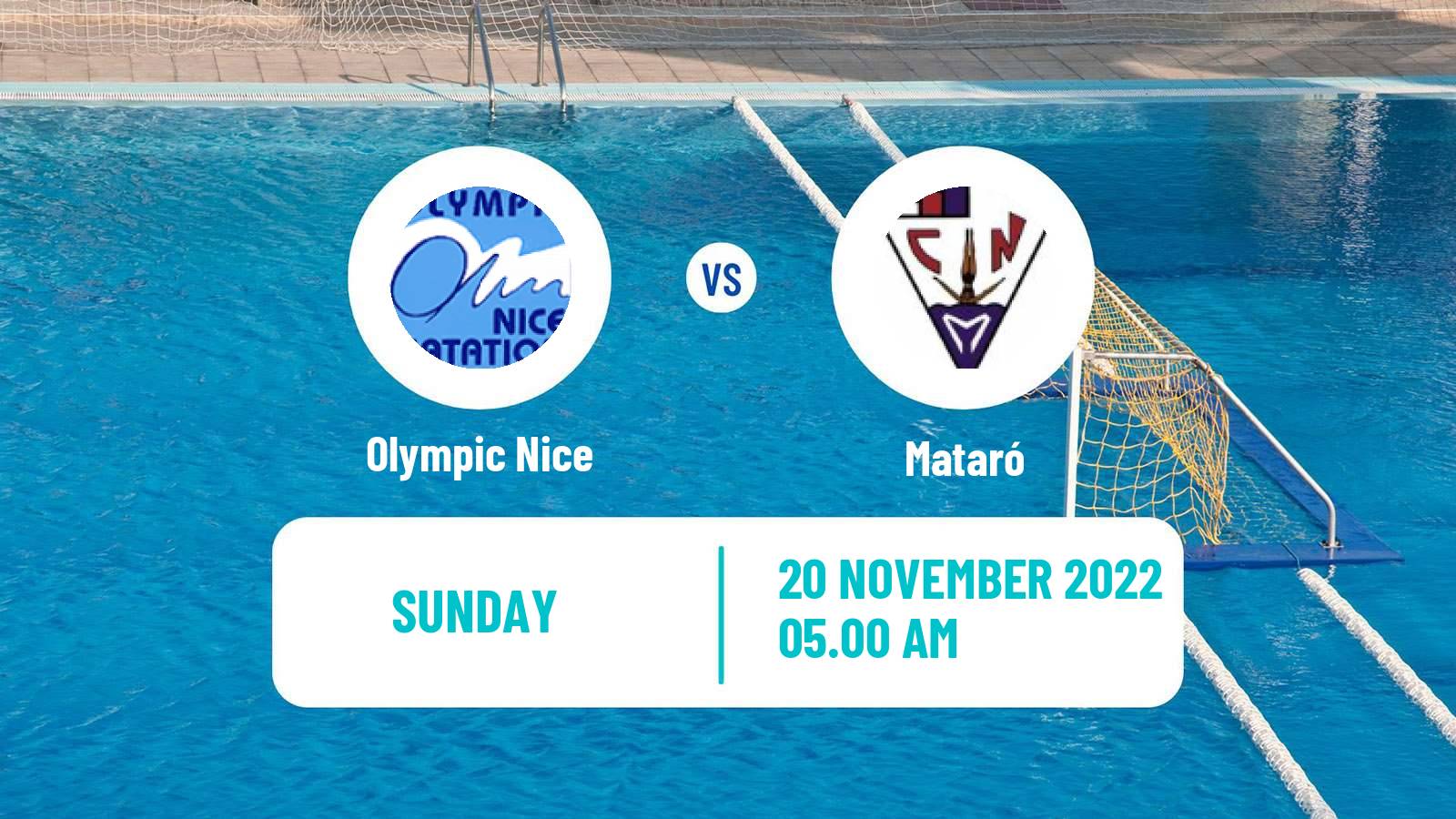 Water polo Champions League Water Polo Women Olympic Nice - Mataró