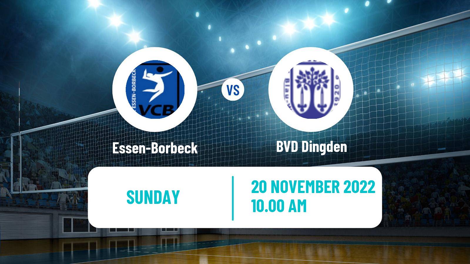 Volleyball German 2 Bundesliga North Volleyball Women Essen-Borbeck - Dingden