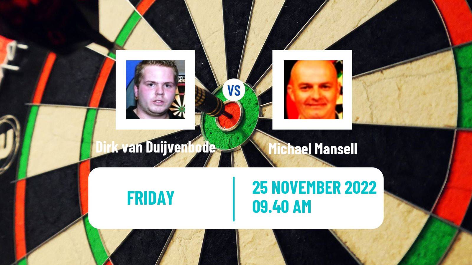 Darts Darts Dirk van Duijvenbode - Michael Mansell