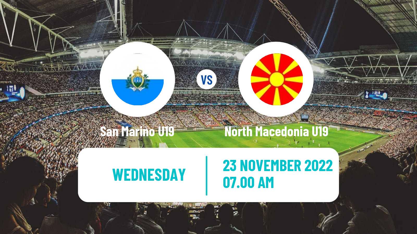 Soccer UEFA Euro U19 San Marino U19 - North Macedonia U19