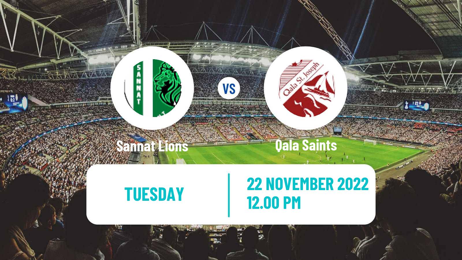 Soccer Maltese FA Trophy Sannat Lions - Qala Saints