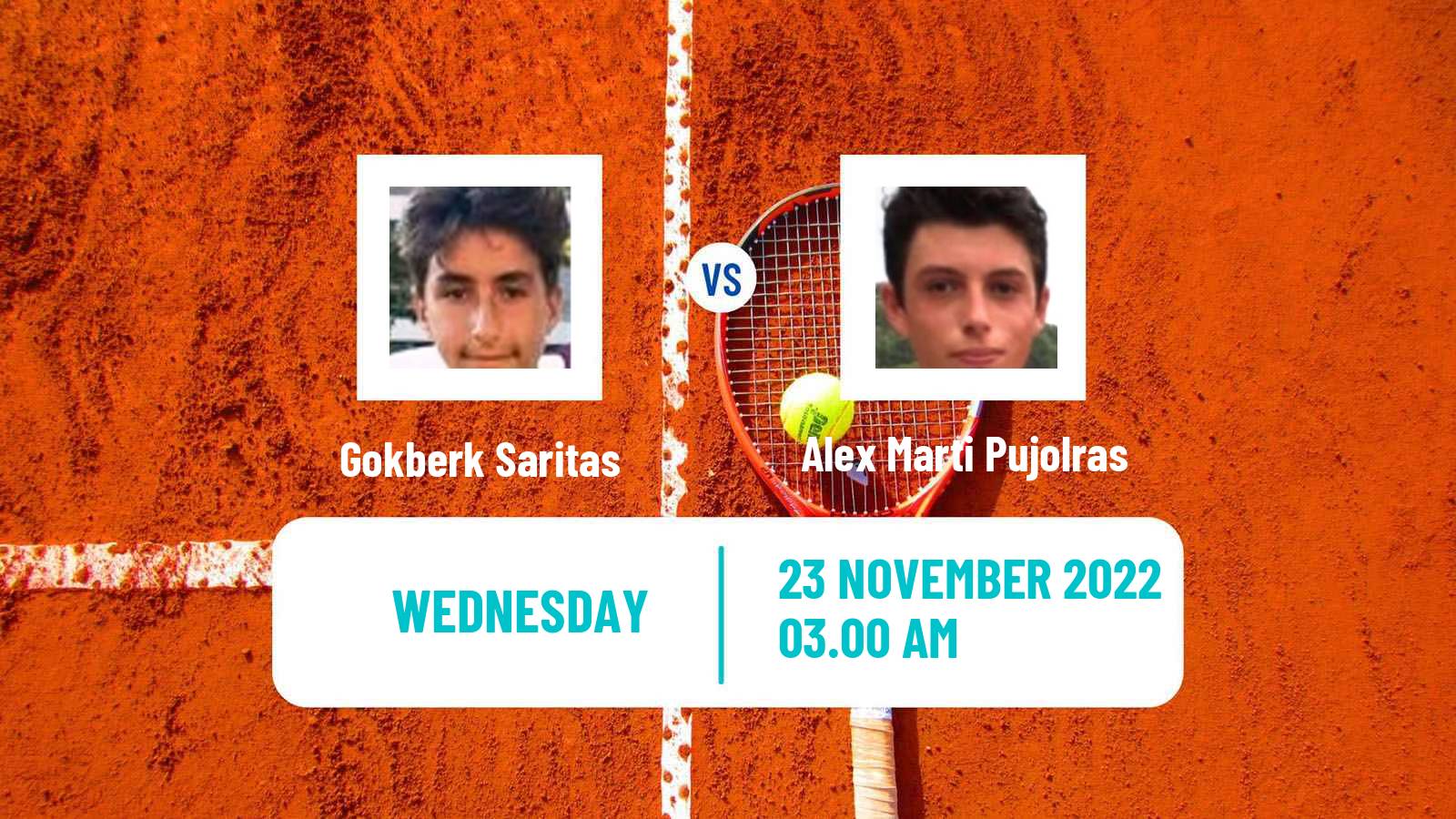 Tennis ITF Tournaments Gokberk Saritas - Alex Marti Pujolras