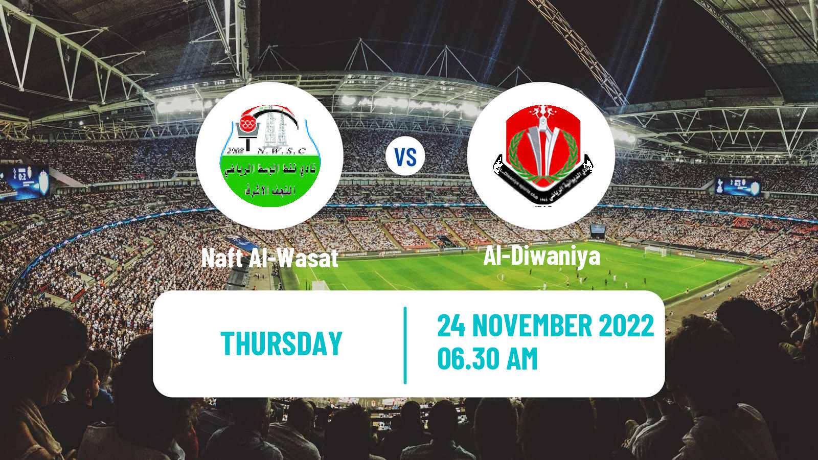 Soccer Iraqi Premier League Naft Al-Wasat - Al-Diwaniya