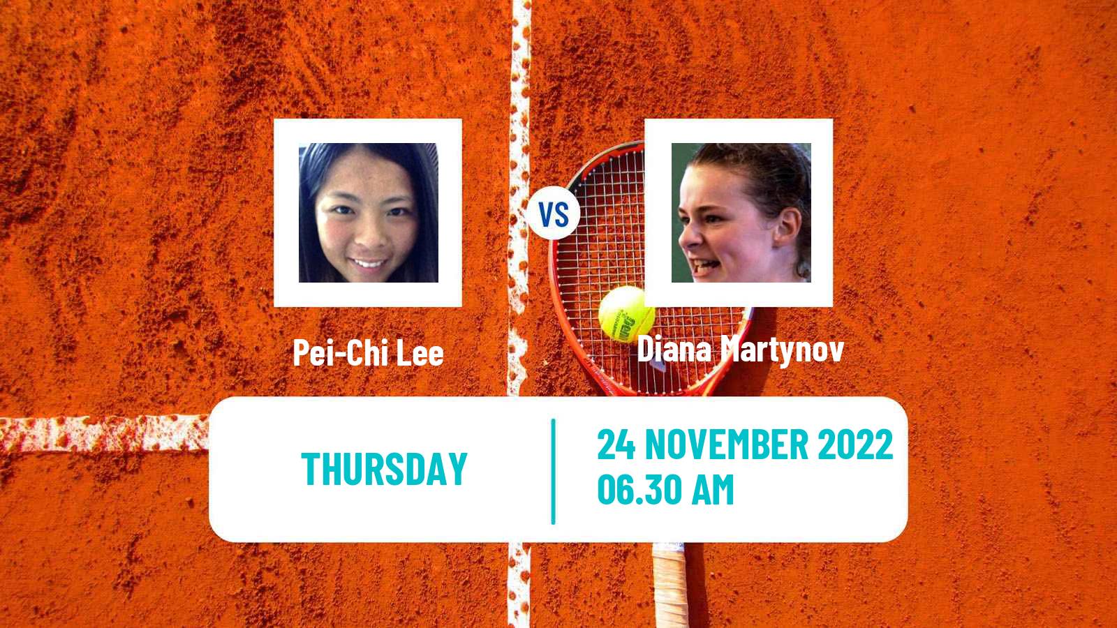 Tennis ITF Tournaments Pei-Chi Lee - Diana Martynov