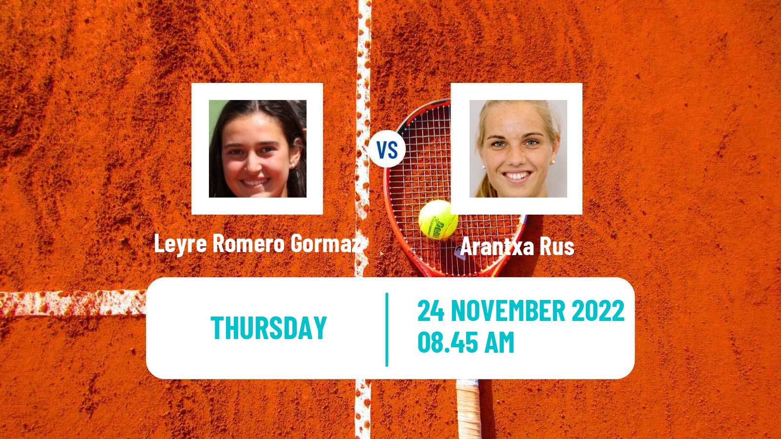 Tennis ITF Tournaments Leyre Romero Gormaz - Arantxa Rus