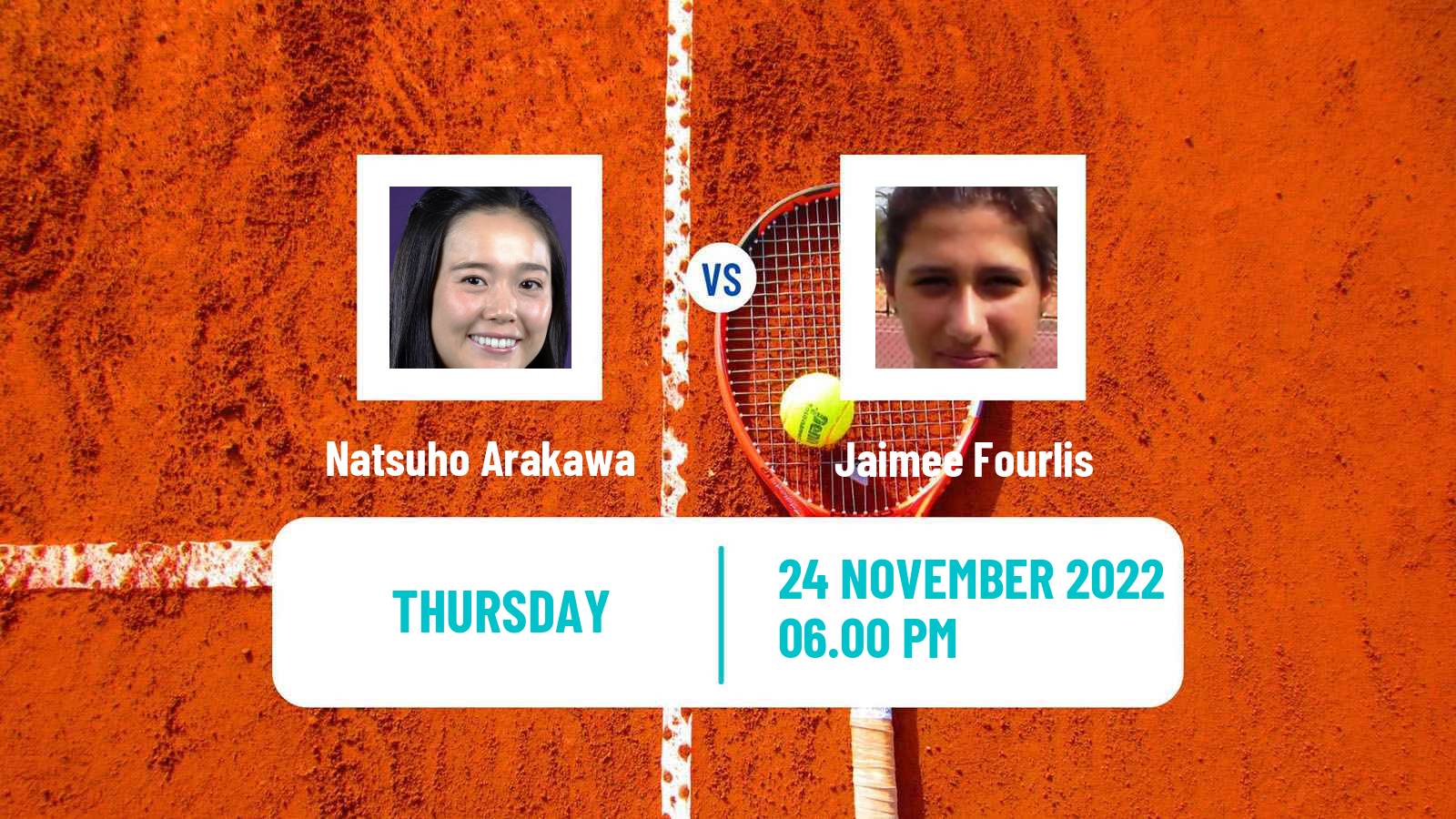 Tennis ITF Tournaments Natsuho Arakawa - Jaimee Fourlis