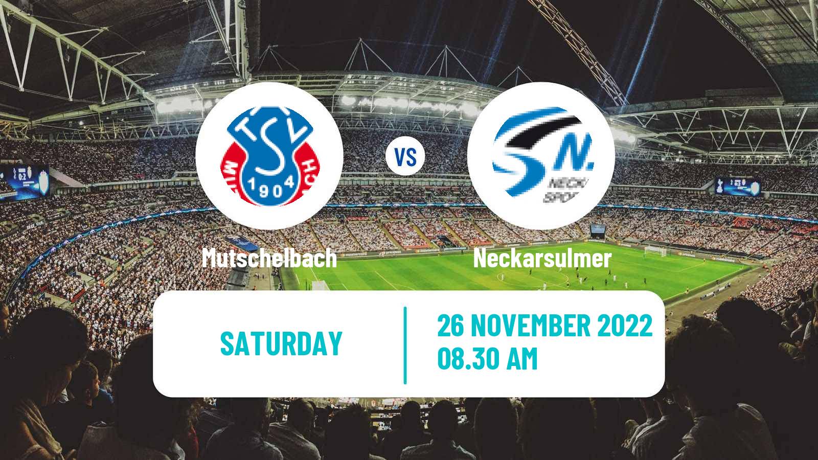 Soccer German Oberliga Baden-Württemberg Mutschelbach - Neckarsulmer