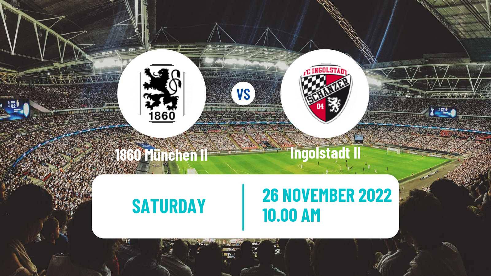 Soccer German Oberliga Bayern Süd 1860 München II - Ingolstadt II