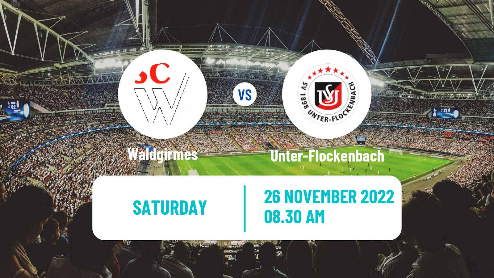 Soccer German Oberliga Hessen Waldgirmes - Unter-Flockenbach