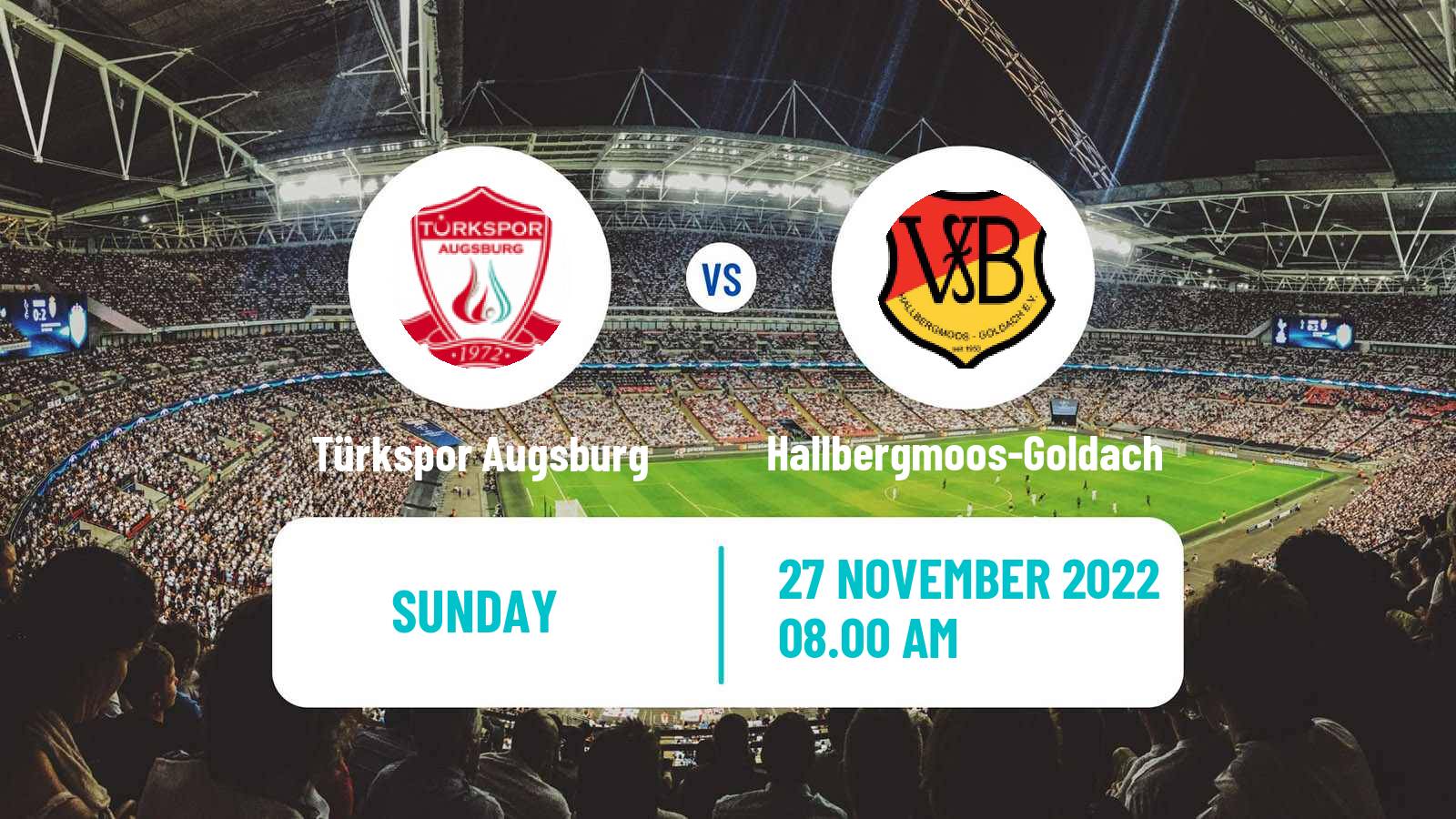 Soccer German Oberliga Bayern Süd Türkspor Augsburg - Hallbergmoos-Goldach
