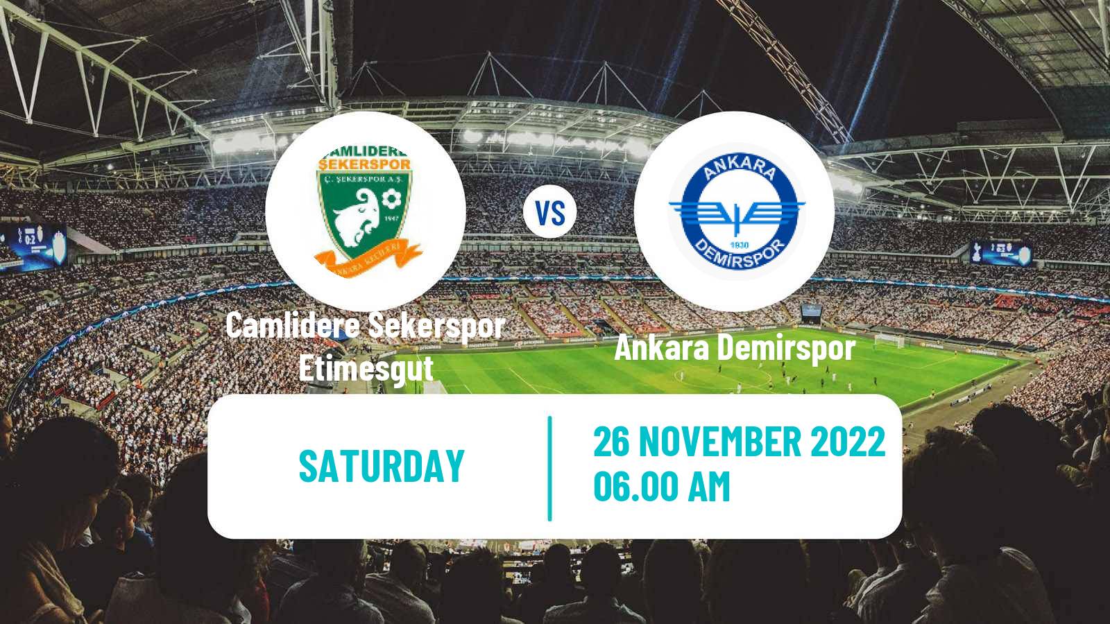 Soccer Turkish Second League Red Group Etimesgut - Ankara Demirspor