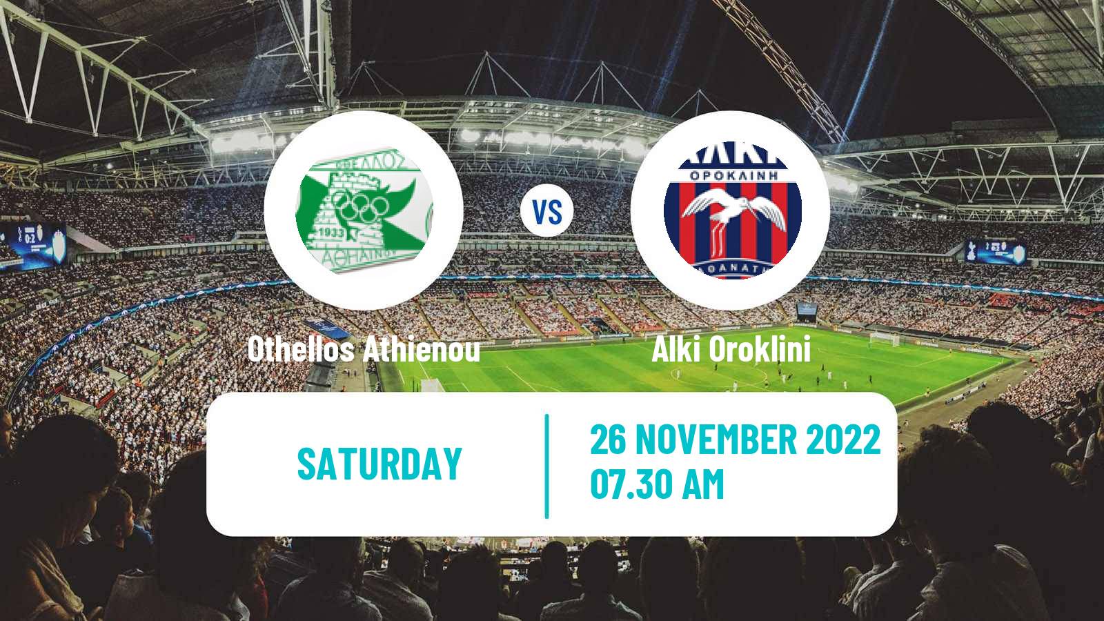 Soccer Cypriot Division 2 Othellos Athienou - Alki Oroklini