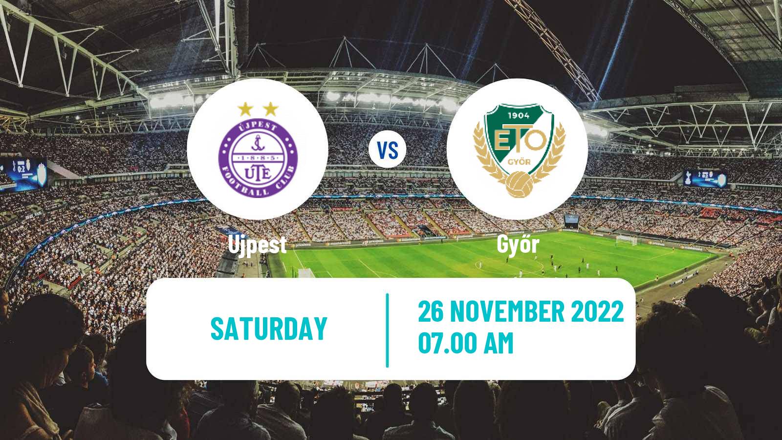 Soccer Hungarian NB I Women Ujpest - Győr