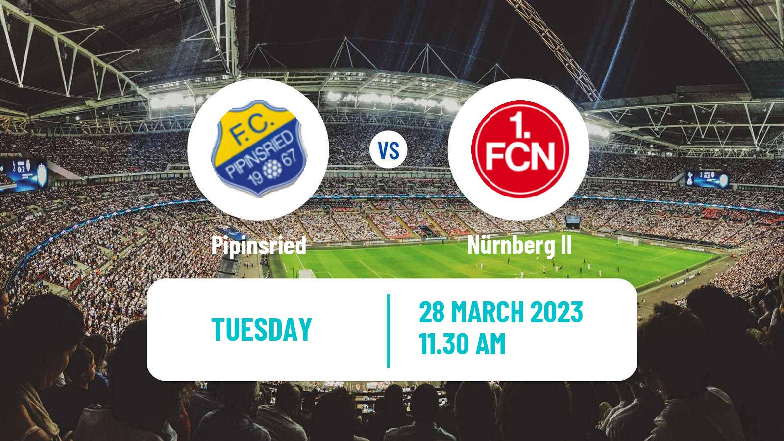 Soccer German Regionalliga Bayern Pipinsried - Nürnberg II
