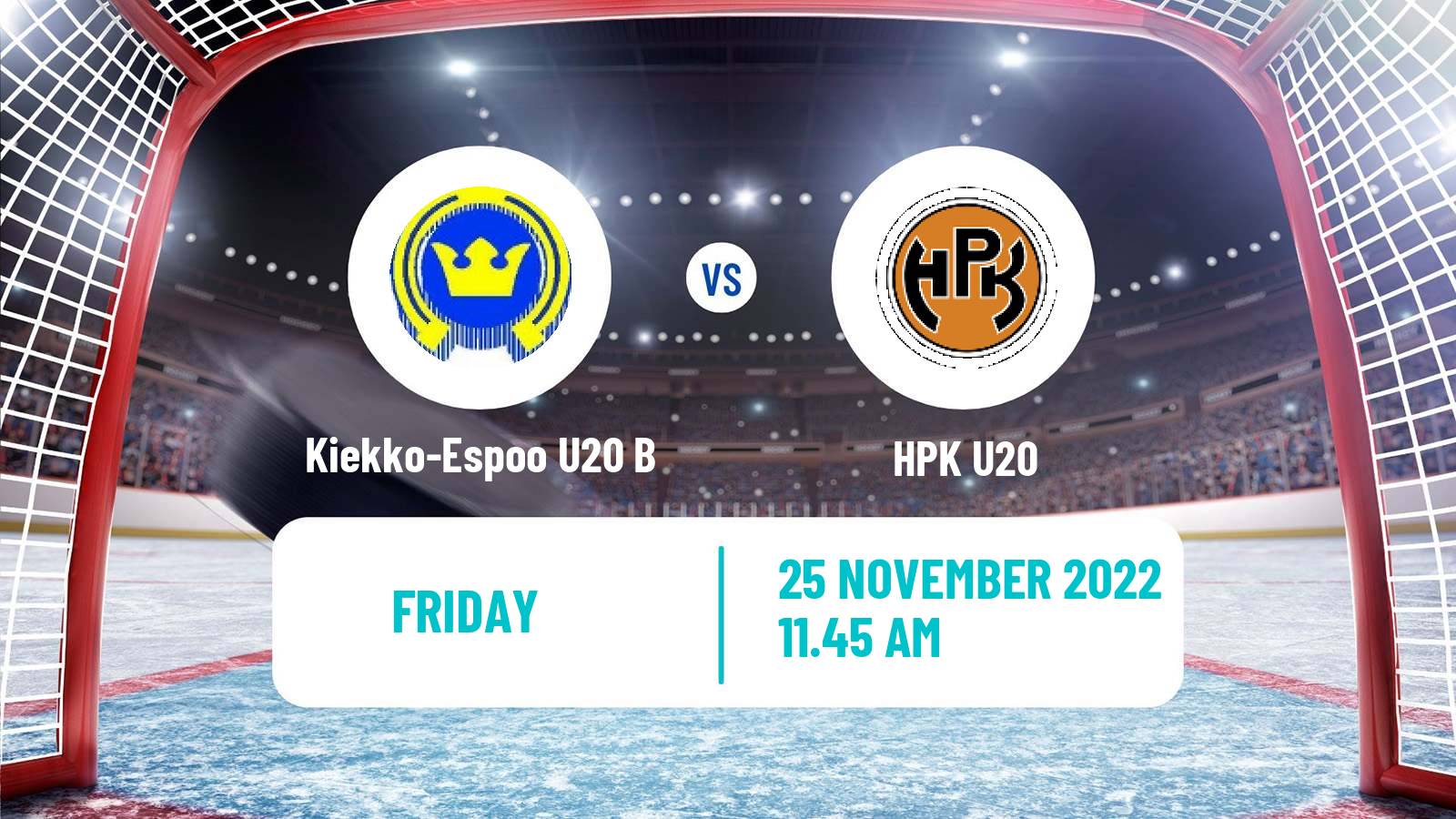 Hockey Finnish SM-sarja U20 Kiekko-Espoo U20 B - HPK U20