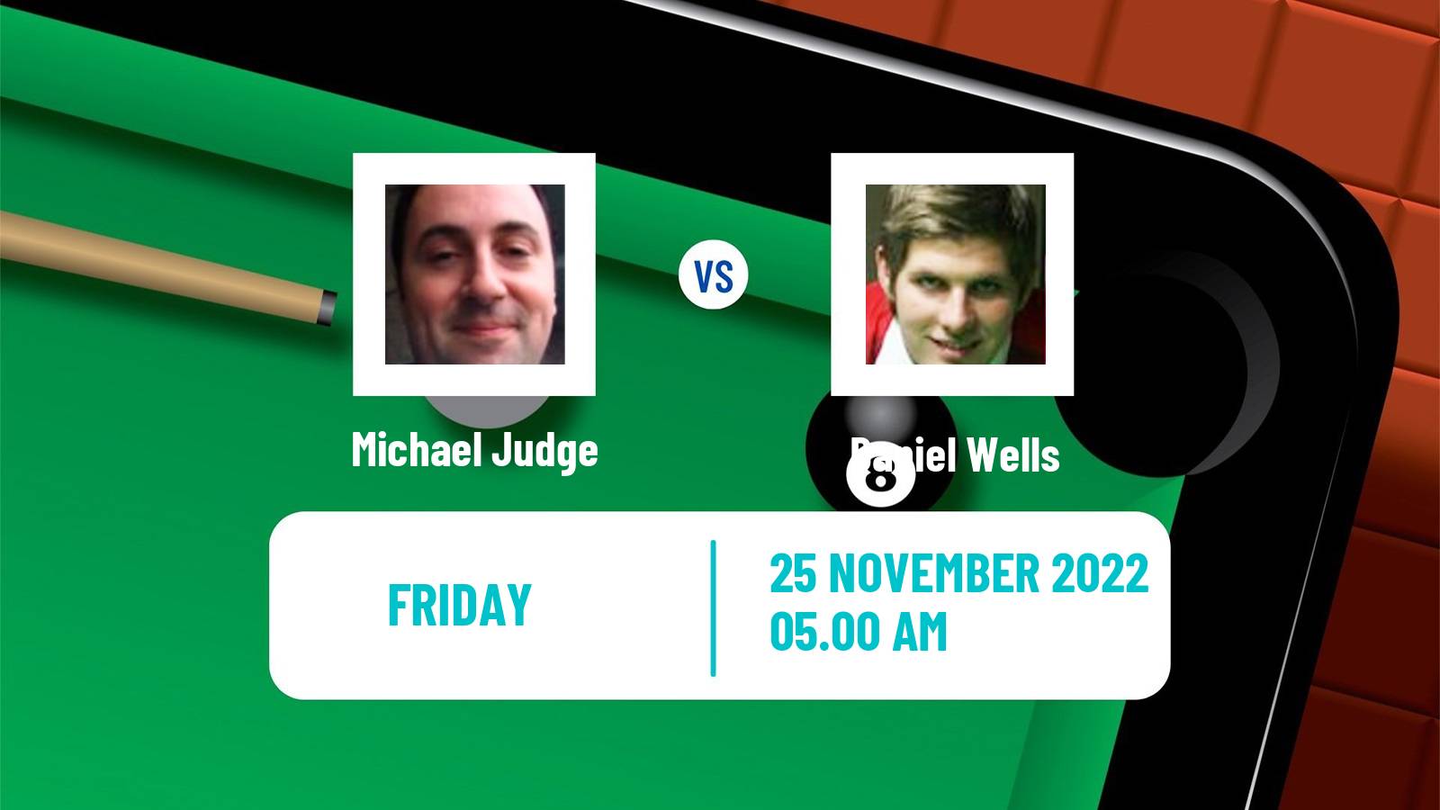 Snooker Snooker Michael Judge - Daniel Wells