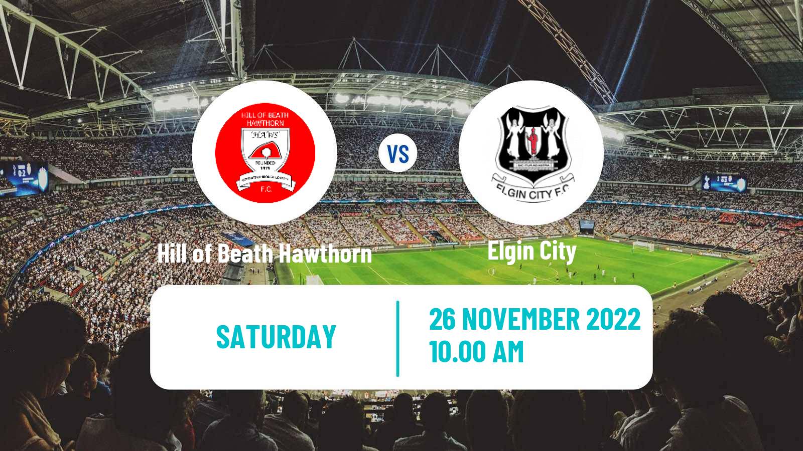 Football Scottish Cup Hill of Beath Hawthorn - Elgin City