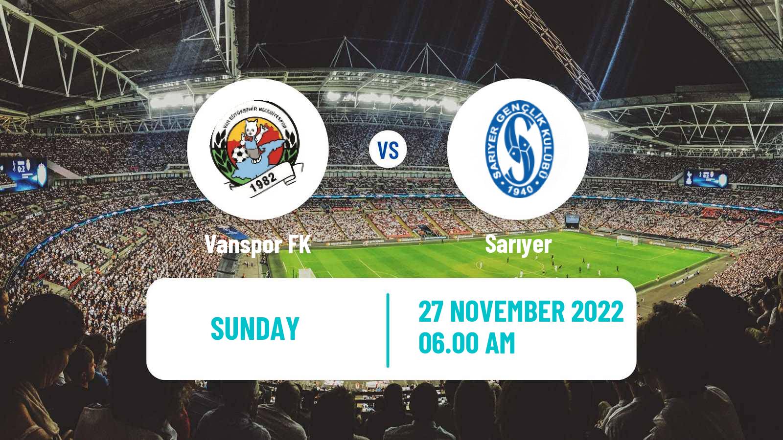 Soccer Turkish Second League Red Group Vanspor - Sarıyer
