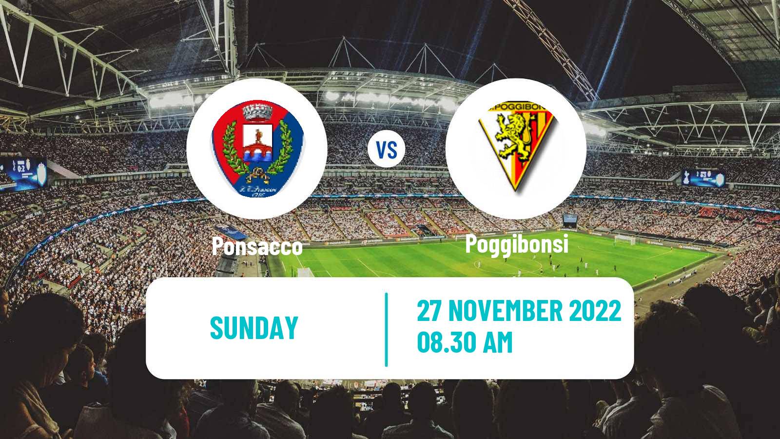Soccer Italian Serie D - Group E Ponsacco - Poggibonsi