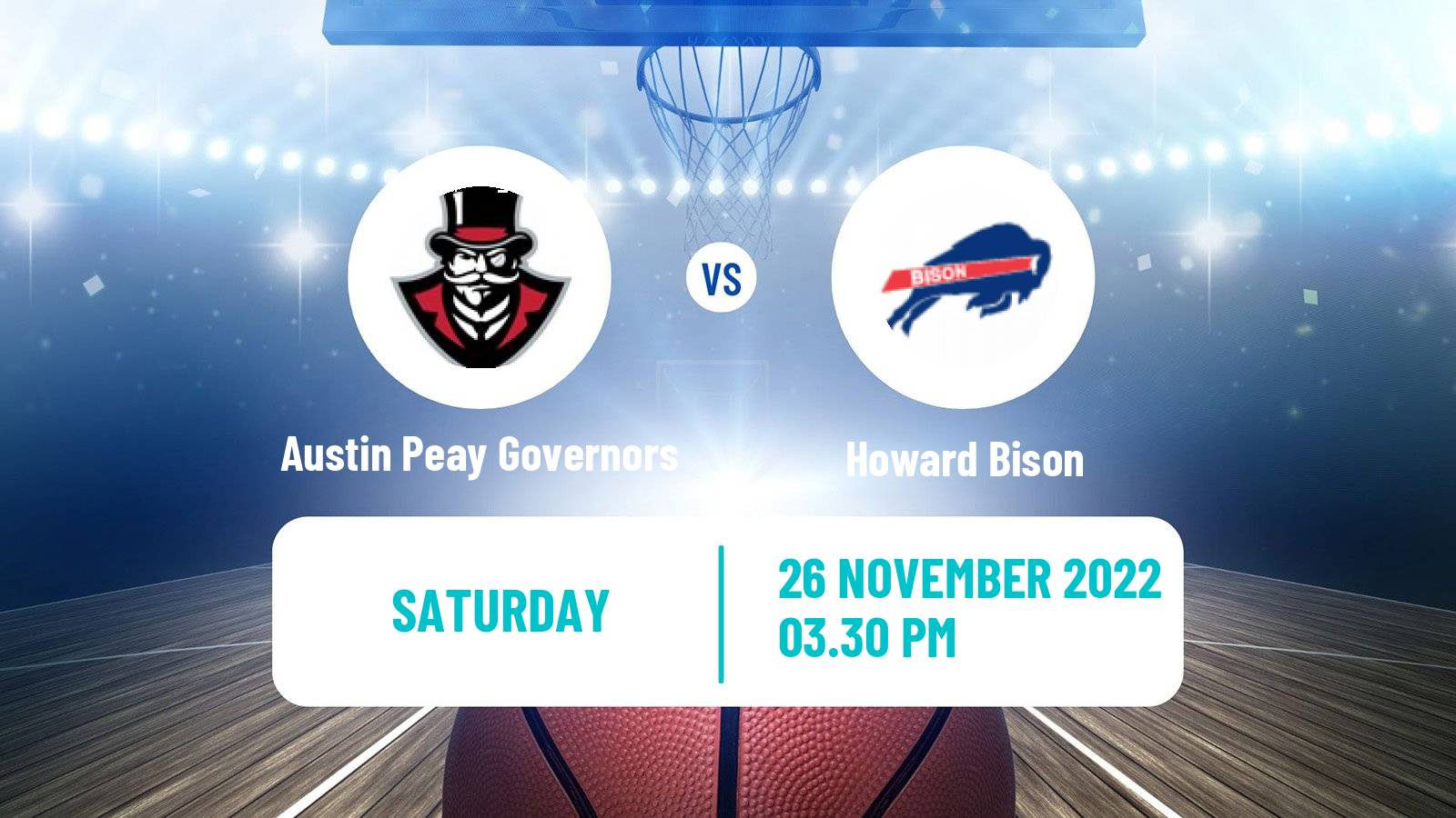 Basketball NCAA College Basketball Austin Peay Governors - Howard Bison