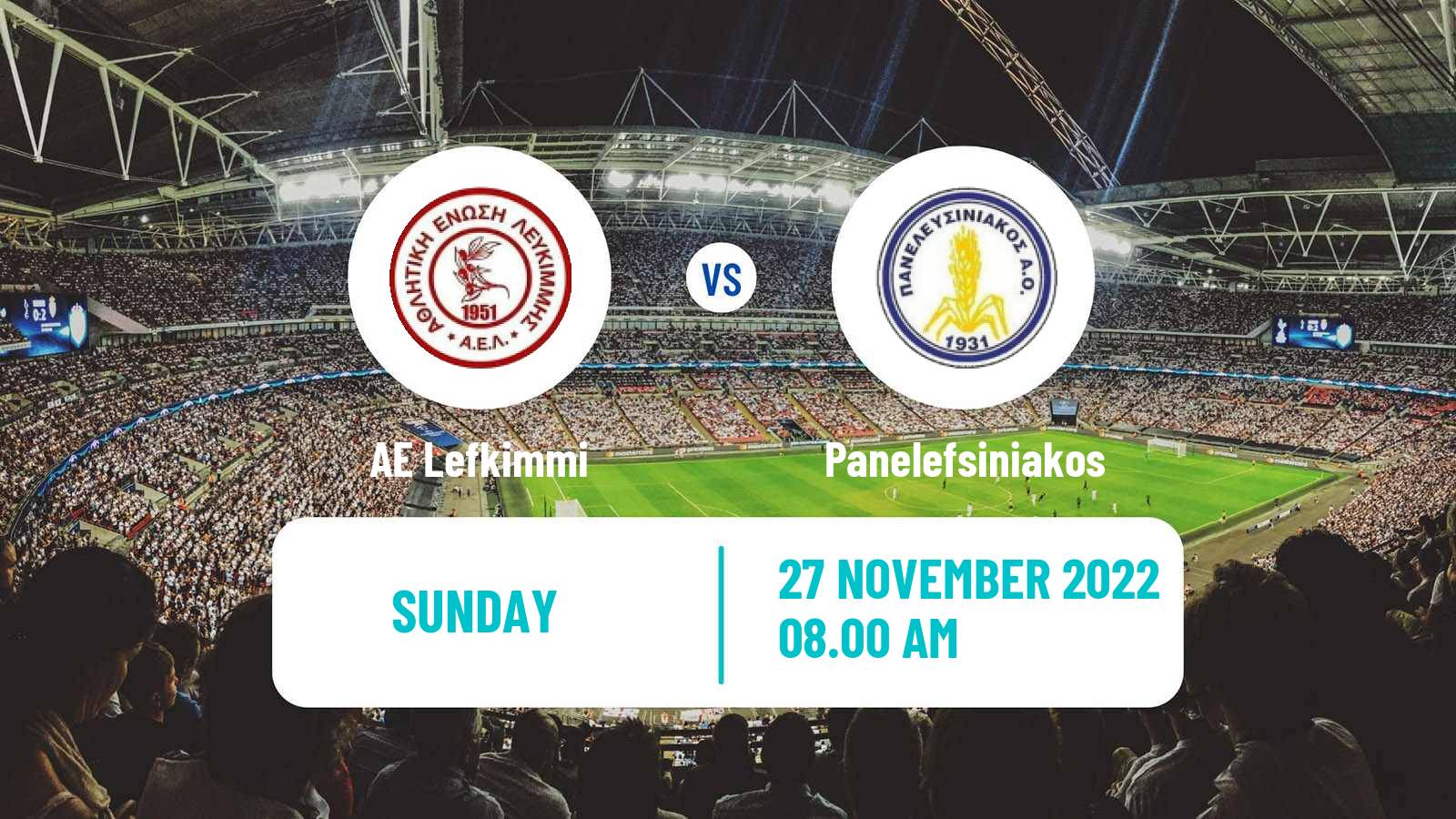 Soccer Greek Gamma Ethniki - Group 3 Lefkimmi - Panelefsiniakos