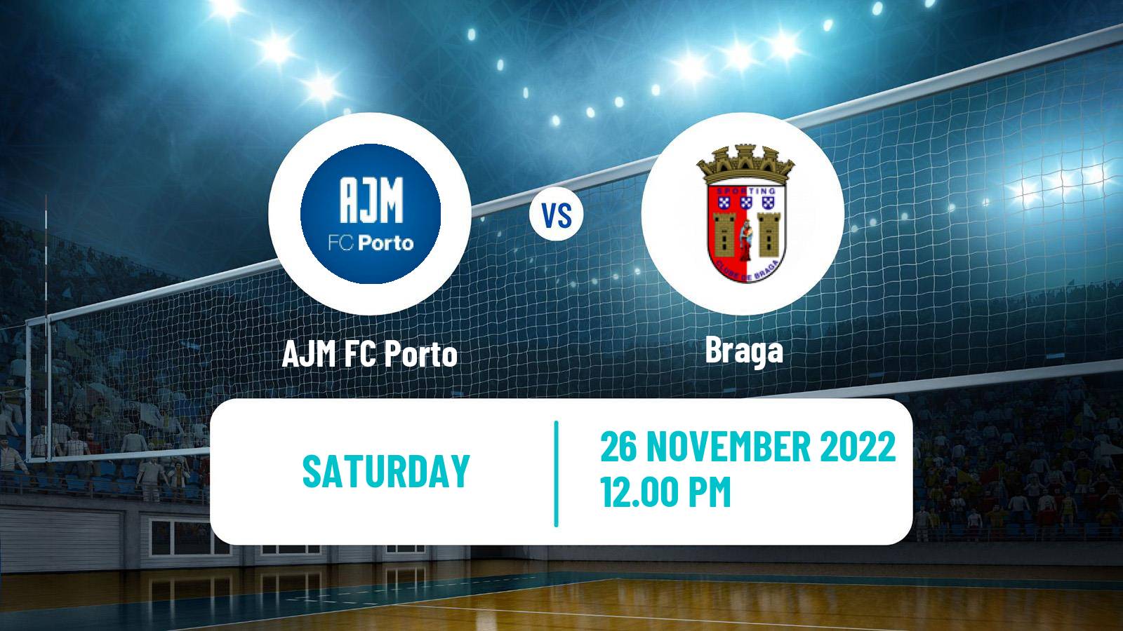Volleyball Portuguese 1 Divisao Volleyball Women AJM FC Porto - Braga