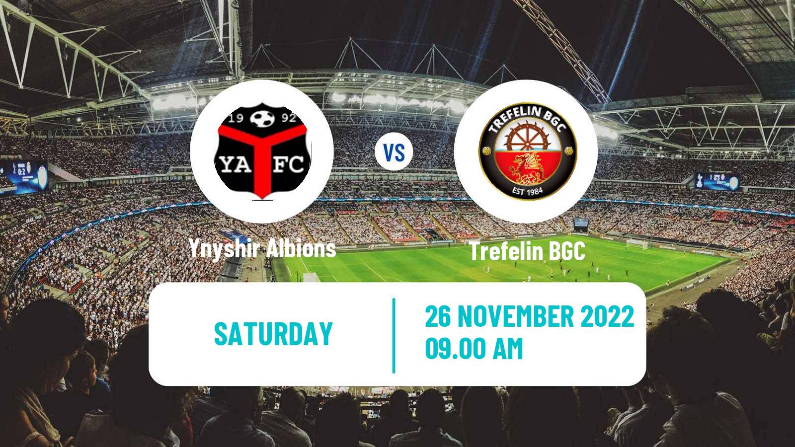 Soccer Welsh Cymru South Ynyshir Albions - Trefelin