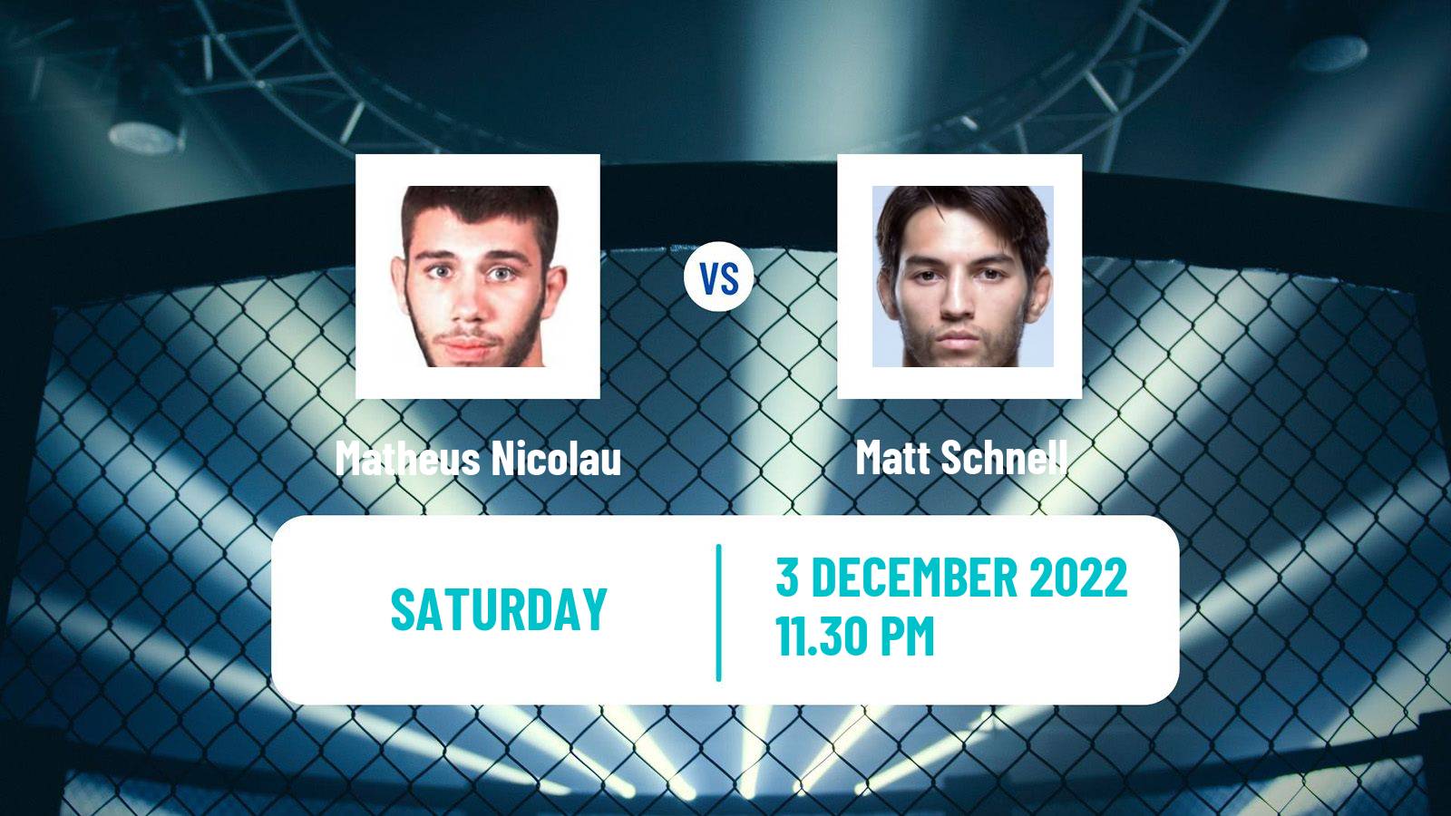 MMA MMA Matheus Nicolau - Matt Schnell