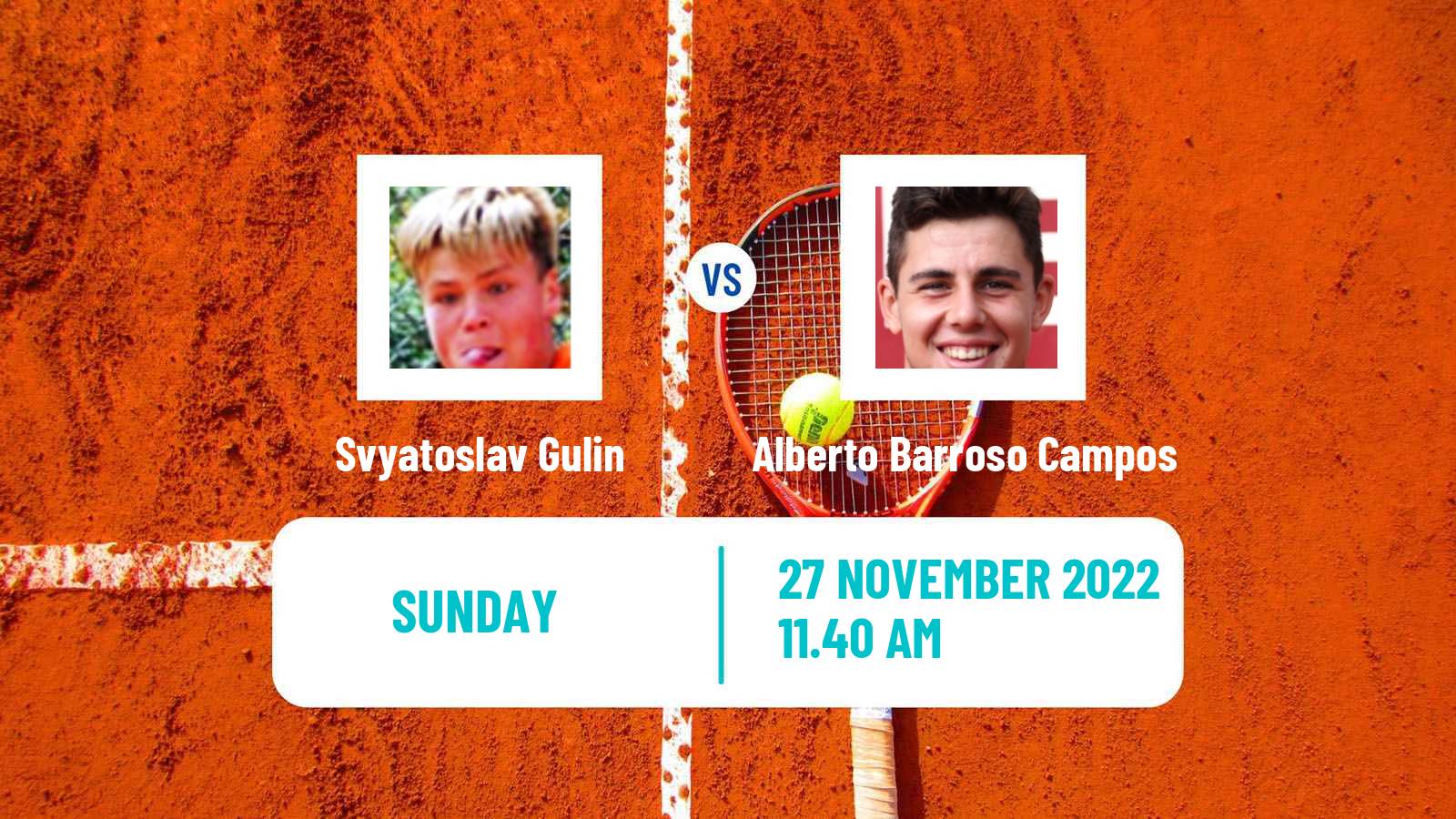 Tennis ATP Challenger Svyatoslav Gulin - Alberto Barroso Campos