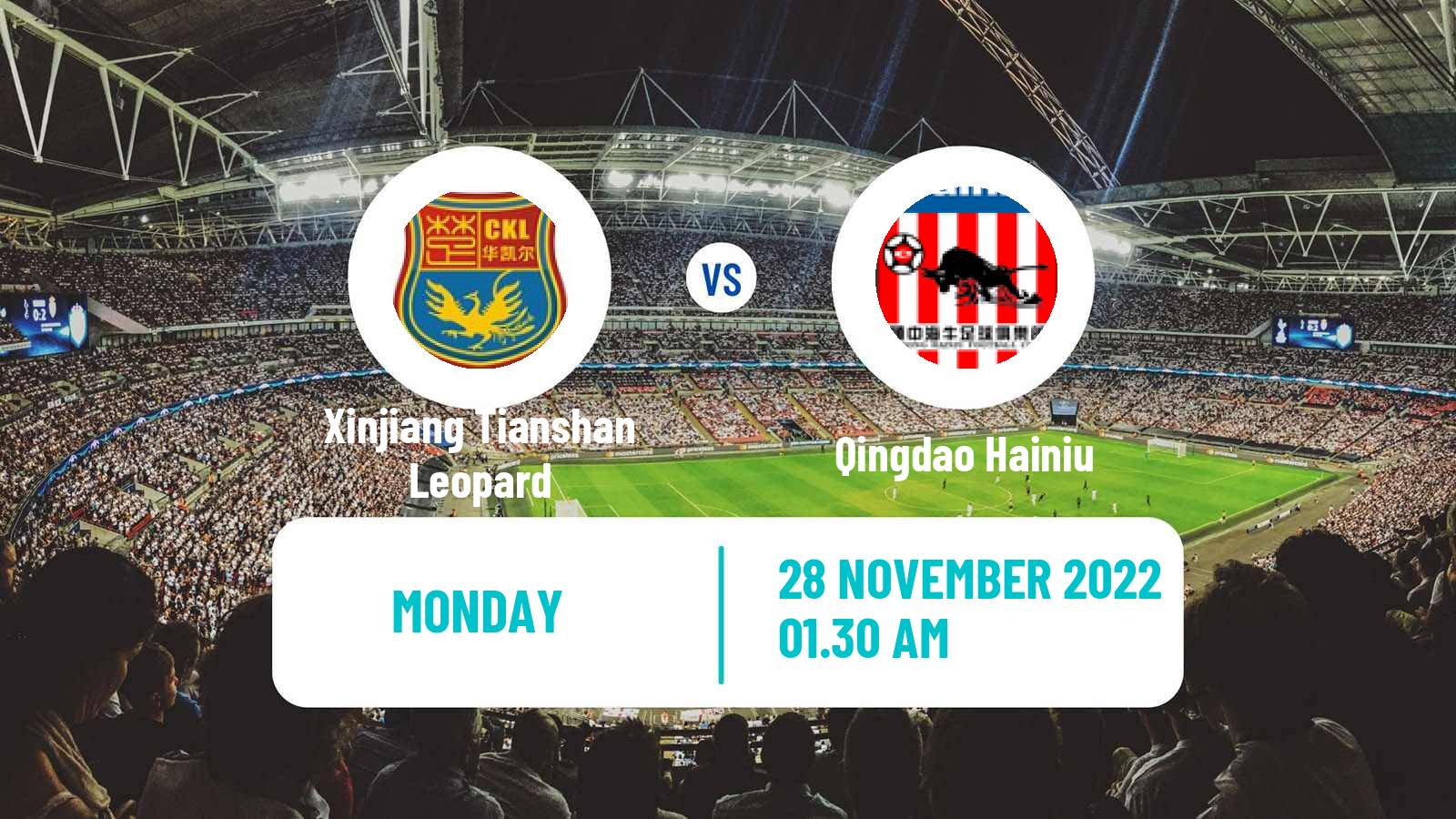 Soccer Chinese Jia League Xinjiang Tianshan Leopard - Qingdao Hainiu