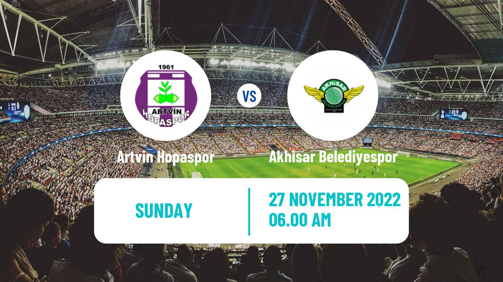 Soccer Turkish 3 Lig Group 3 Artvin Hopaspor - Akhisar Belediyespor