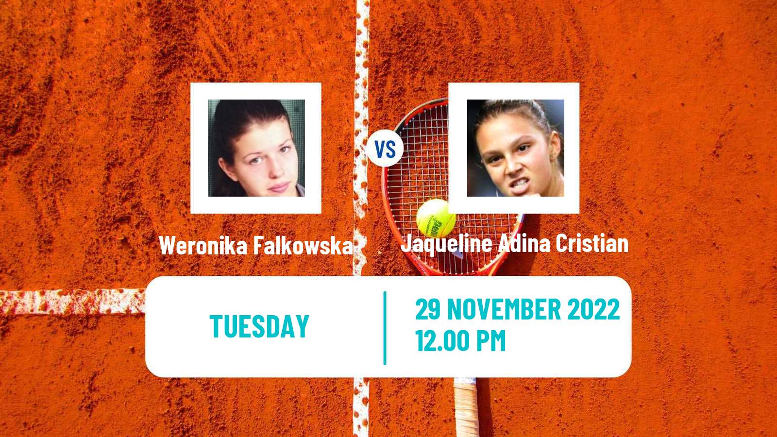 Tennis ATP Challenger Weronika Falkowska - Jaqueline Adina Cristian