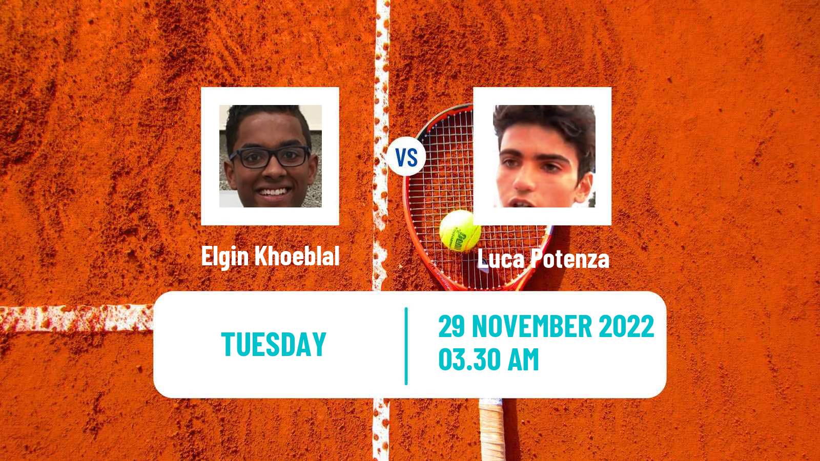 Tennis ITF Tournaments Elgin Khoeblal - Luca Potenza