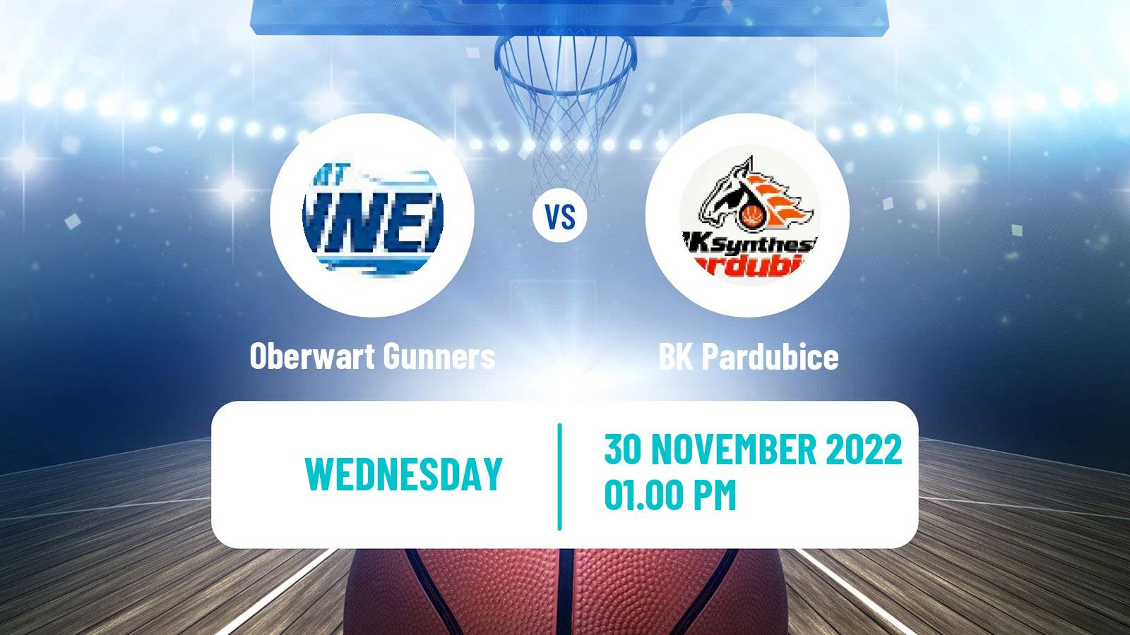 Basketball Alpe Adria Cup Oberwart Gunners - Pardubice