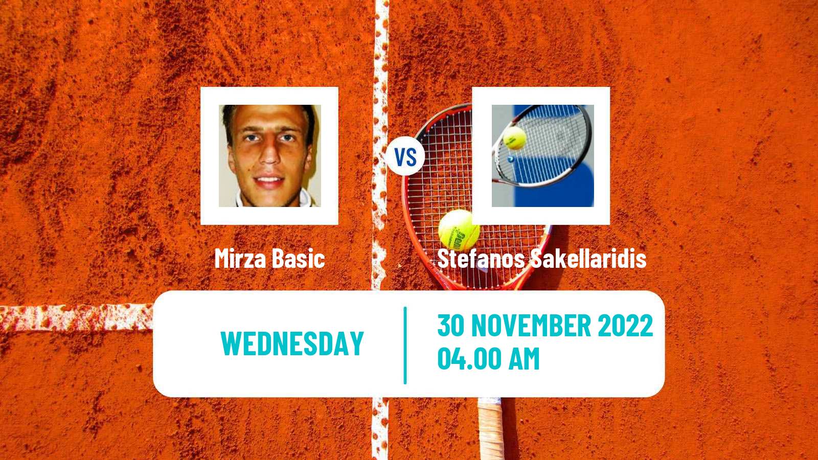 Tennis ITF Tournaments Mirza Basic - Stefanos Sakellaridis