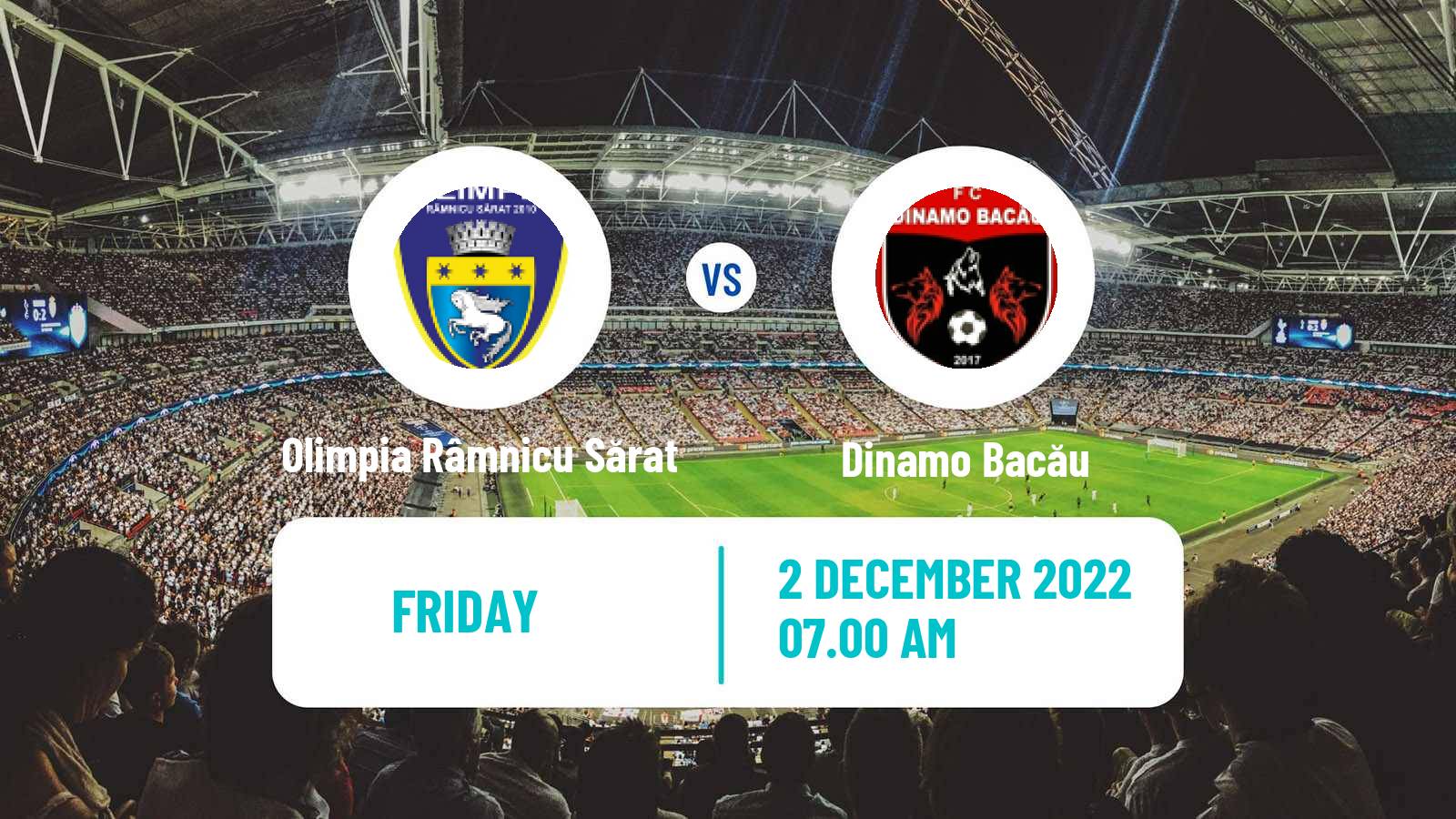 Soccer Romanian Liga 3 - Seria 2 Râmnicu Sărat - Dinamo Bacău