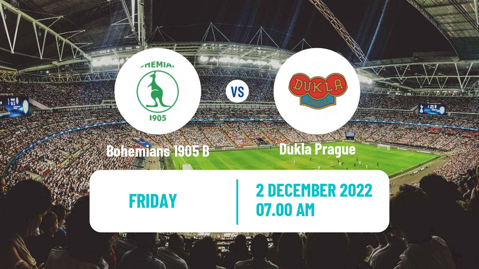 Soccer Club Friendly Bohemians 1905 B - Dukla Prague