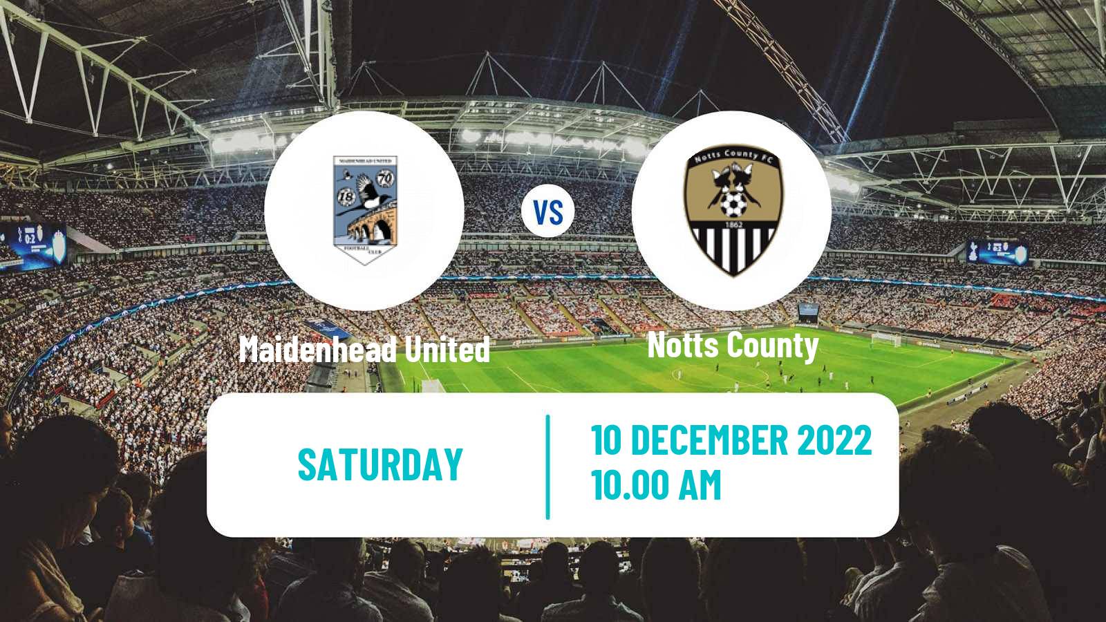 Soccer English National League Maidenhead United - Notts County