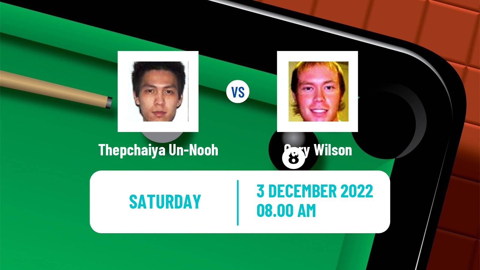 Snooker Snooker Thepchaiya Un-Nooh - Gary Wilson