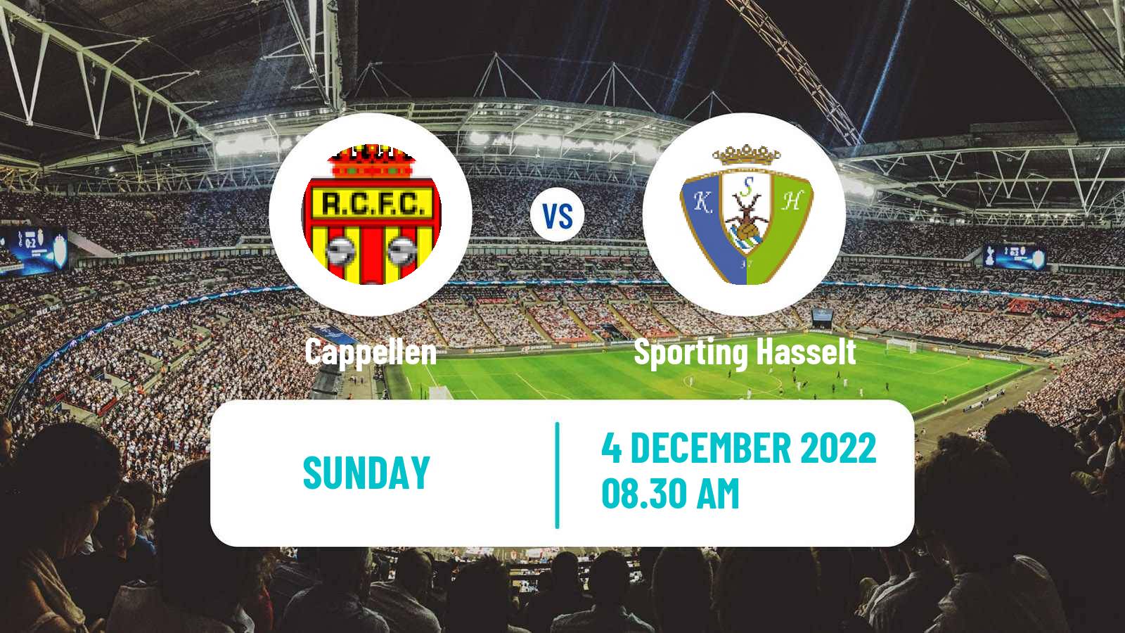 Football Belgian Second Amateur Division Group B Cappellen - Sporting Hasselt