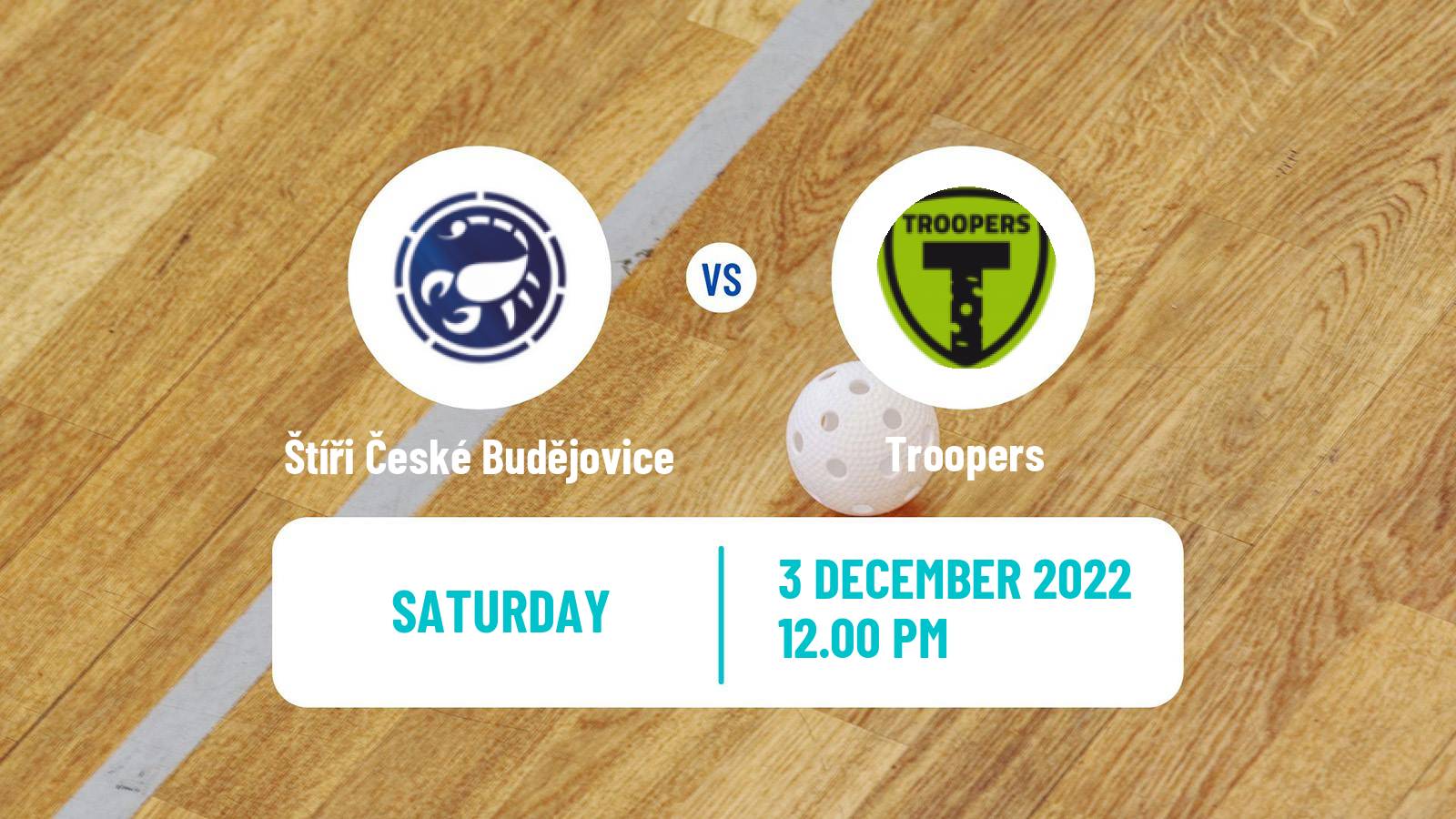 Floorball Czech 1 Liga Floorball Štíři České Budějovice - Troopers
