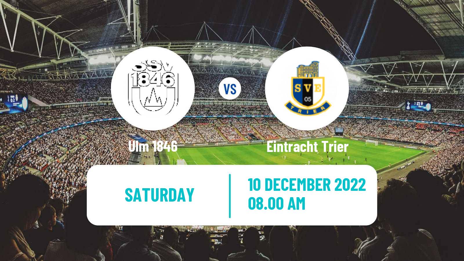 Soccer German Regionalliga Sudwest Ulm 1846 - Eintracht Trier
